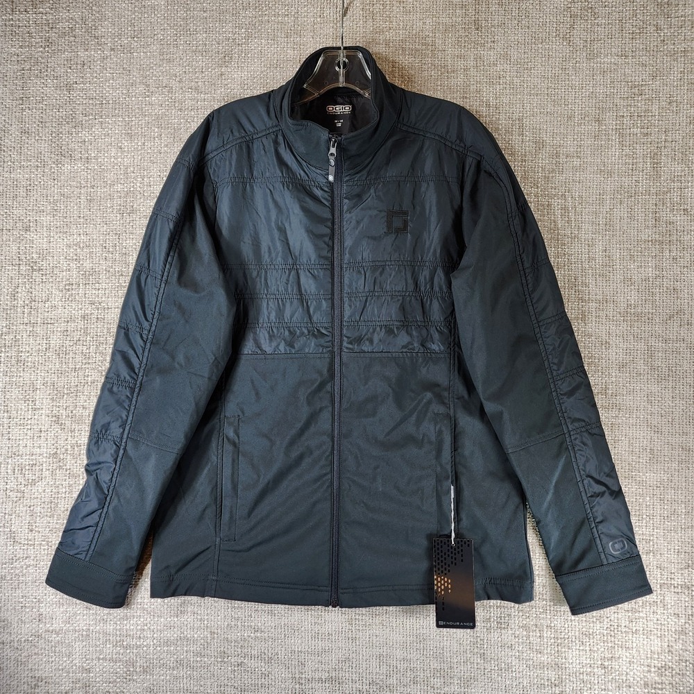 Ogio Endurance Performance Outerwear Full Zip Jacket Mens M Black Logo NWT